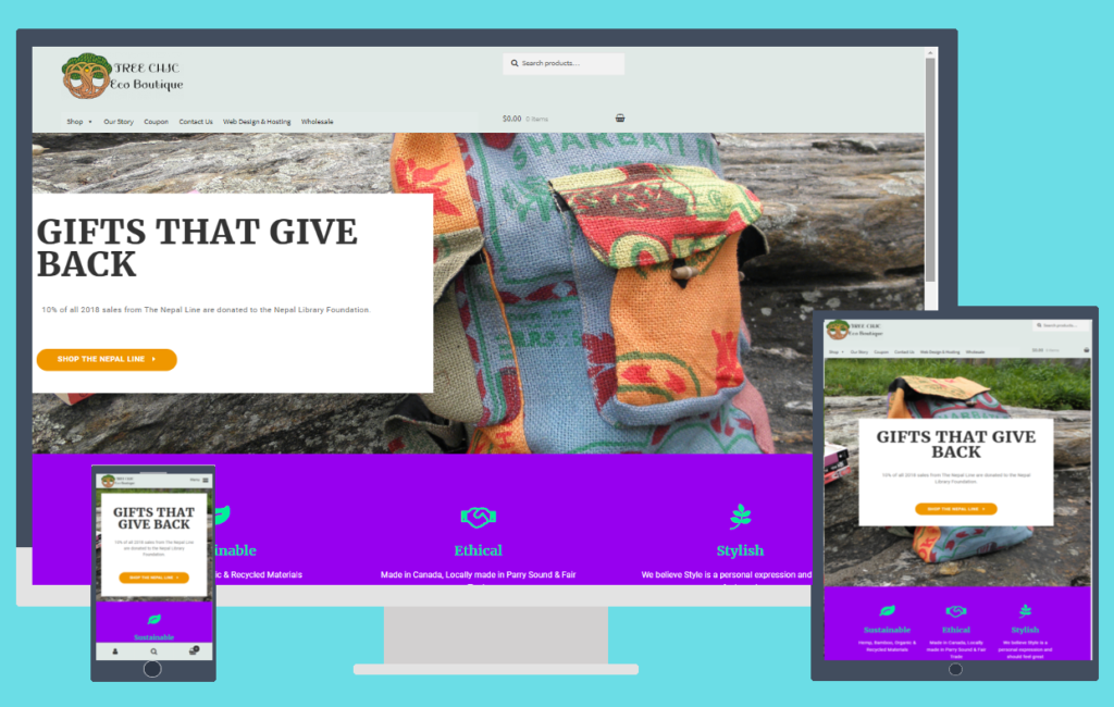 Parry Sound web design for local ecommerce business